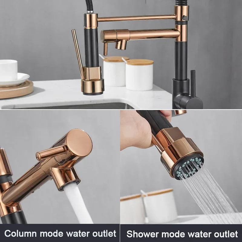 Gegve Faucets Removable Taps Brush Brass Faucet Water