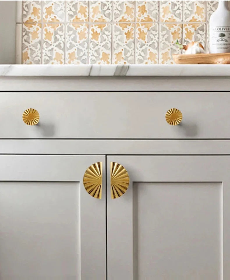Wv Gold Handles Cabinet Storage Door Knobs Furniture