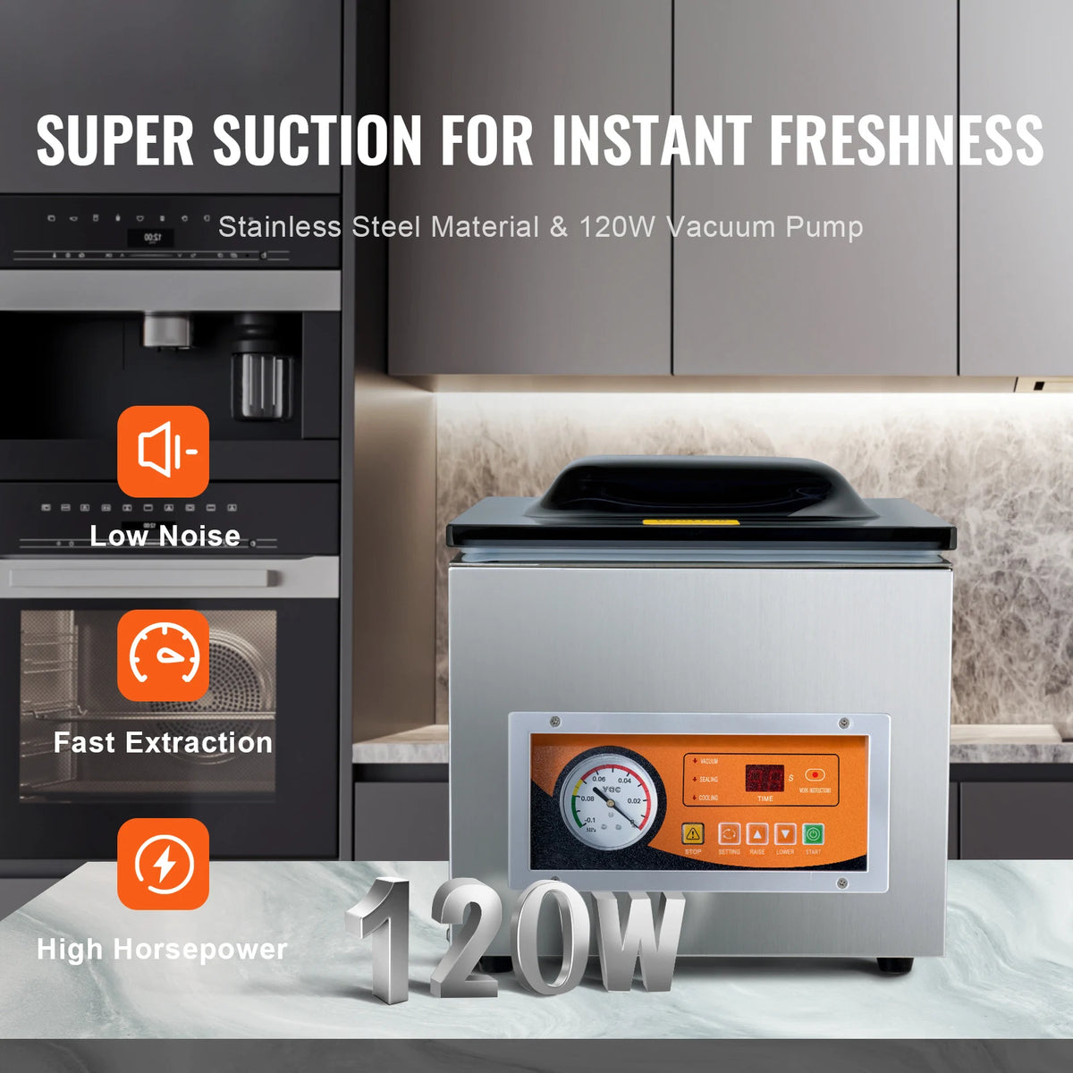 Succebuy Dz-260s Chamber Vacuum Sealer 260w Vacuum Packing