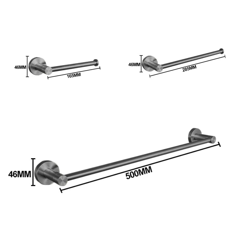 Gray Bathroom Hardware Cup Rack Towel Rack Toilet