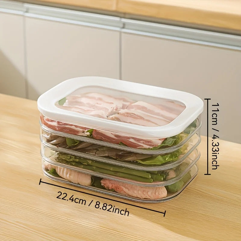 Meat Container Fridge Stackable Cold Cuts Storage Containers