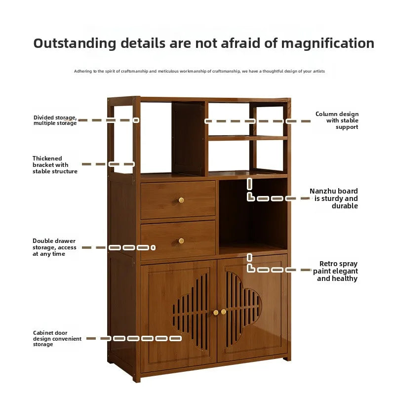 Tea Cabinet Locker Living Room Tea Table Against