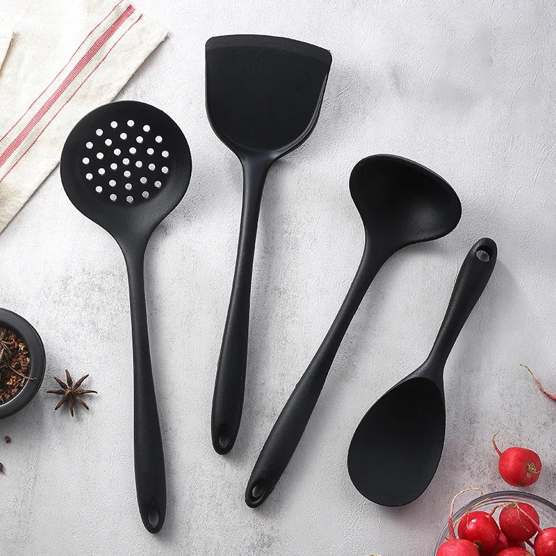 1-4pcs Non-Stick Spatula Shovel Soup Spoon Colander Rice
