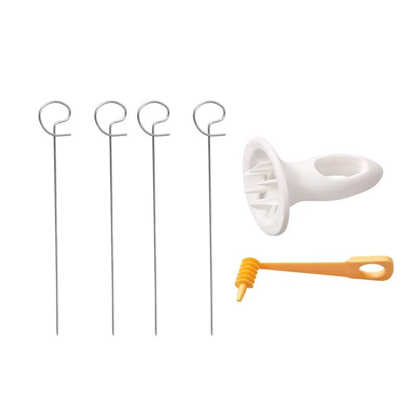 1set Stainless Steel Plastic Rotate Potato Slicer Twisted