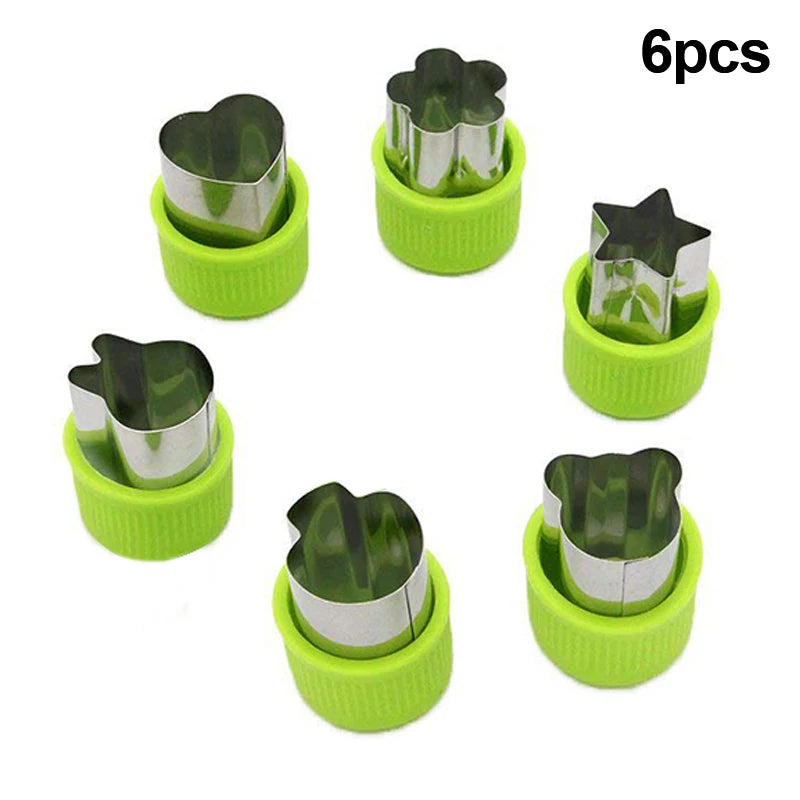 1set Multi-Style Vegetables Cookie Cutter Embossing Mould Cook