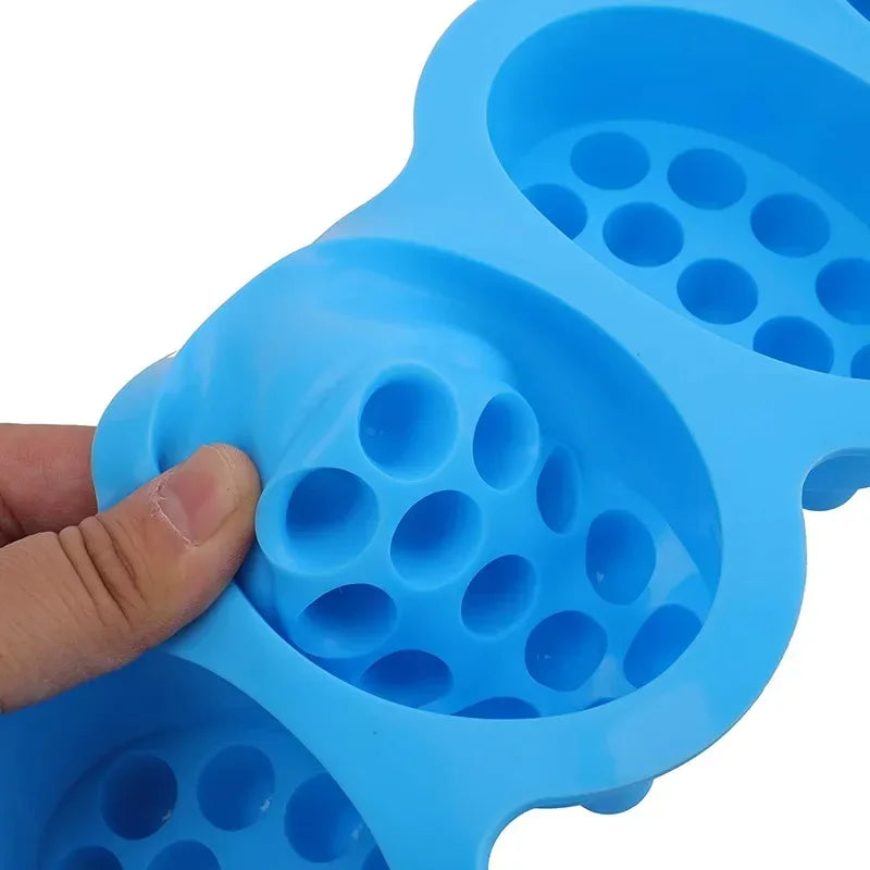 -Cavities Silicone Massage Soap Mold Oval Candy Making