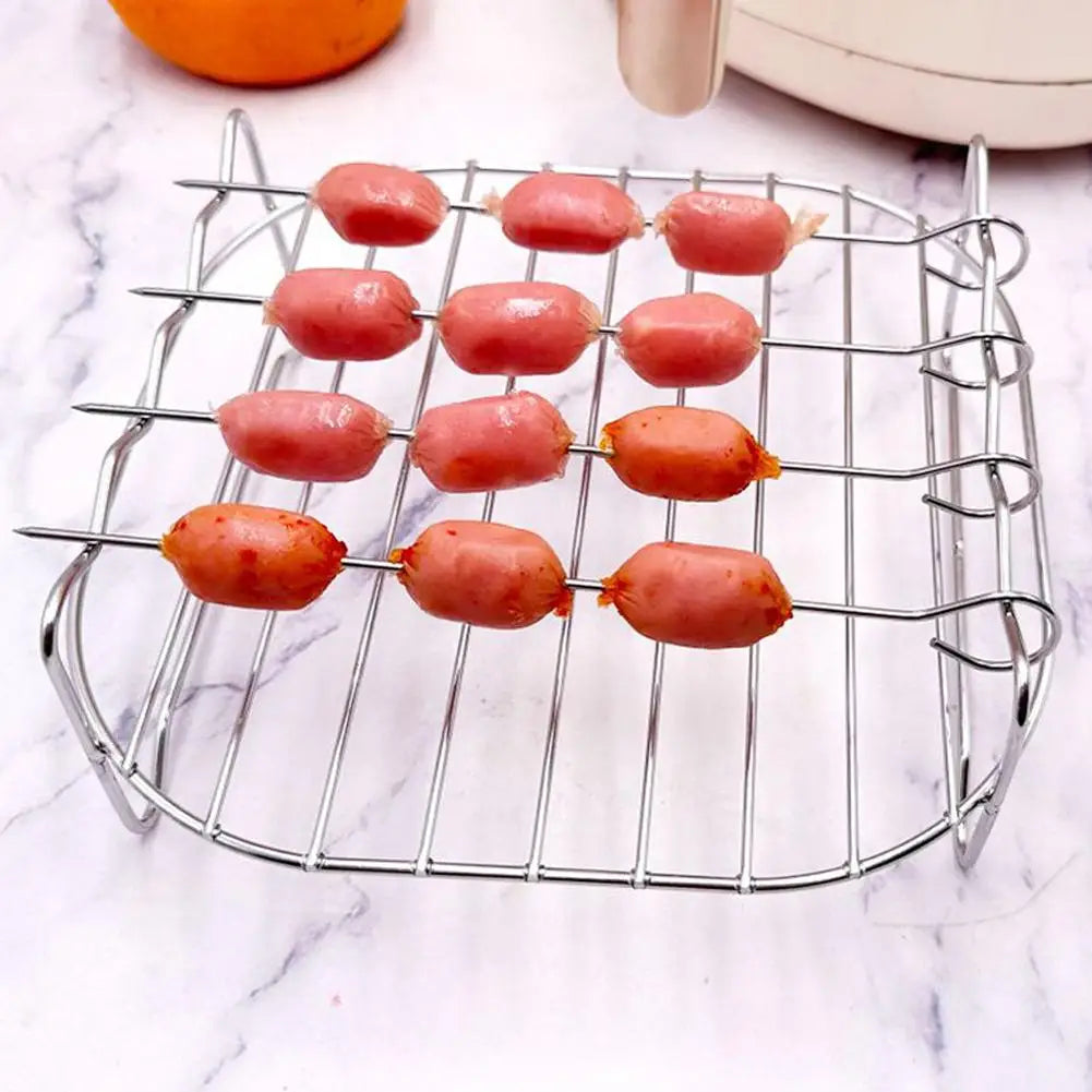 Air Fryer Baking Rack Metal Square Oven Grill