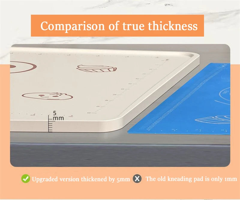 Thicken Oversize 70/65/50cm Silicone Baking Mat Pastry Rolling