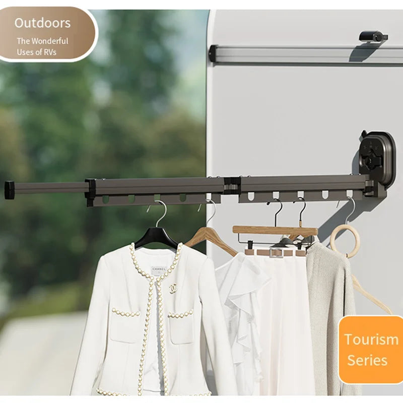 Foldable Clothes Drying Rack Non-Porous Suction Cup Stainless
