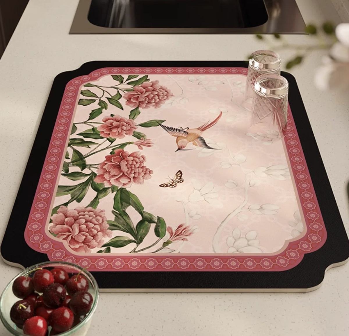 Dish Drying Mat Super Absorbent Counter Draining Mat