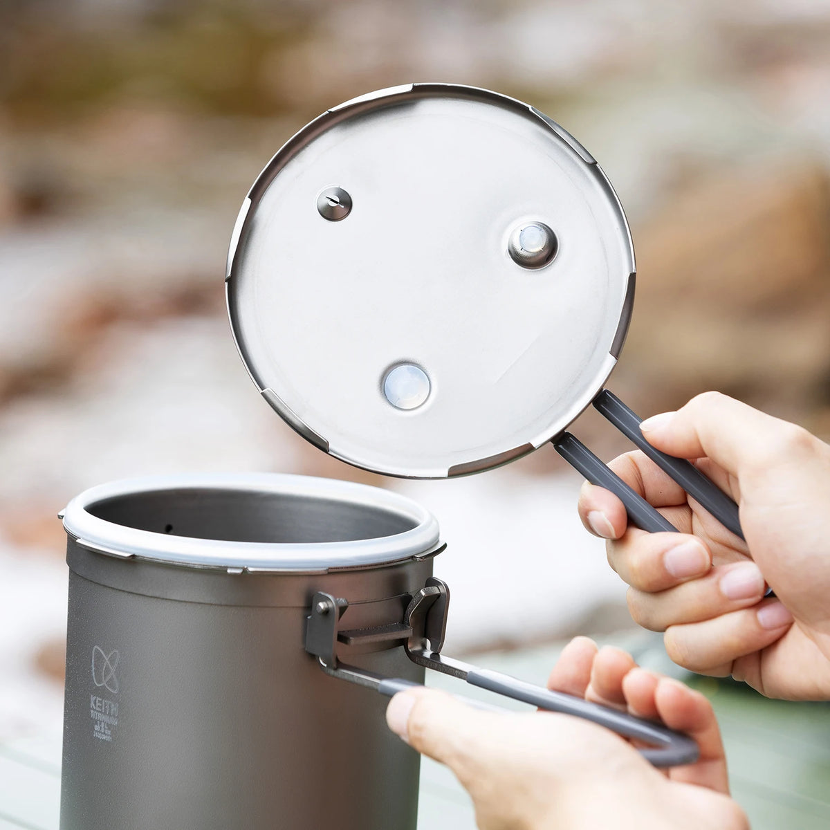 Keith Outdoor Titanium Plateau Pressure Cooker 8l Picnic