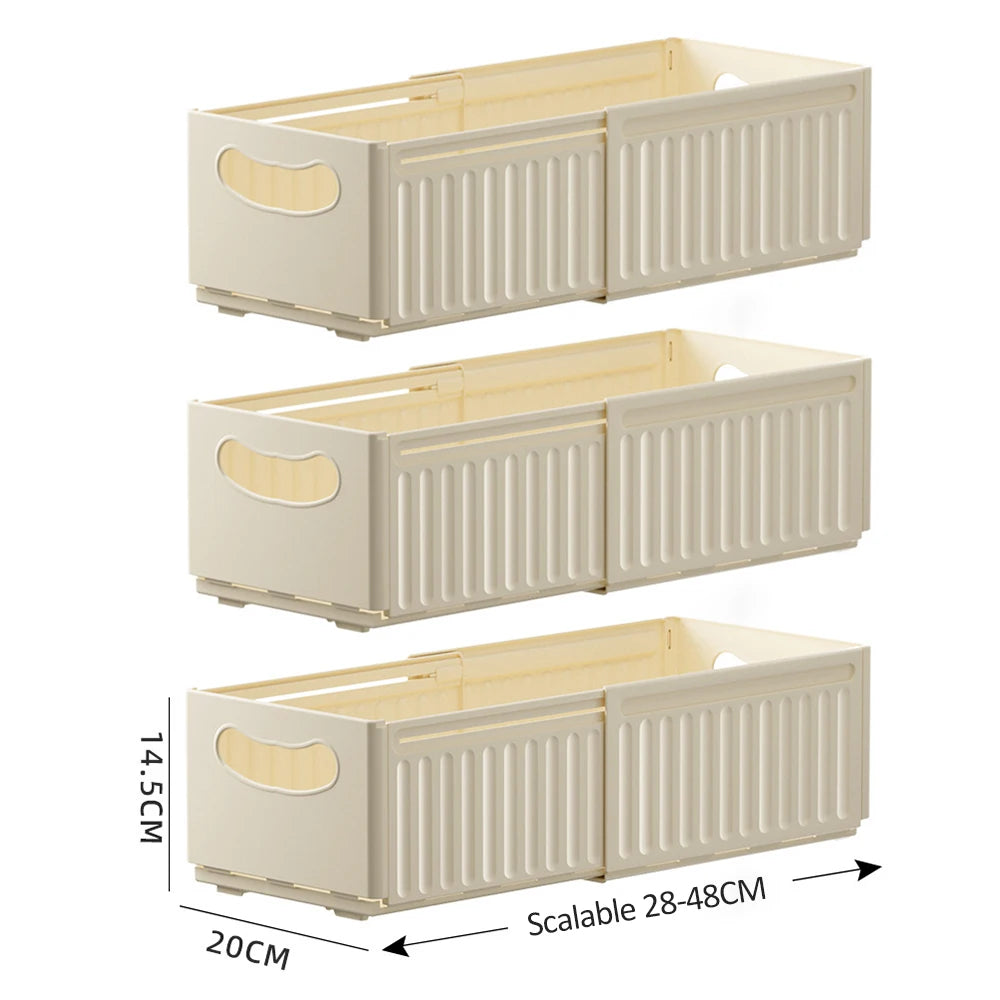 1/3pcs Retractable Drawer Organizer Adjustable Cabinet Storage