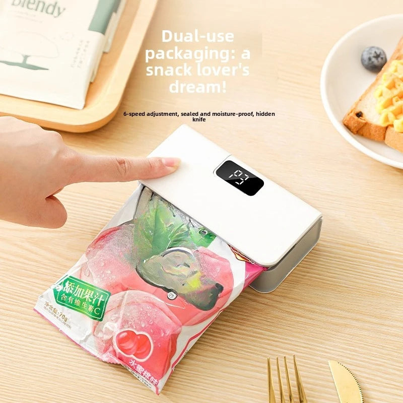 Compact In Rechargeable Bag Sealer Heat Seal Cutter