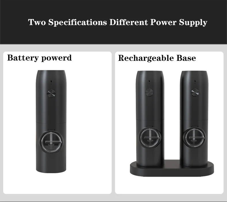 Usb Charging Electric Salt Pepper Grinder Rechargeable Adjustable