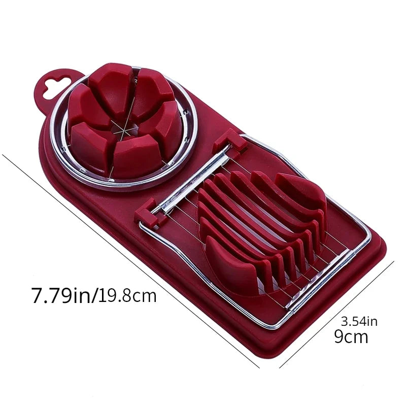 Egg Cutter Stainless Steel Egg Slicer Sectioner Cutter