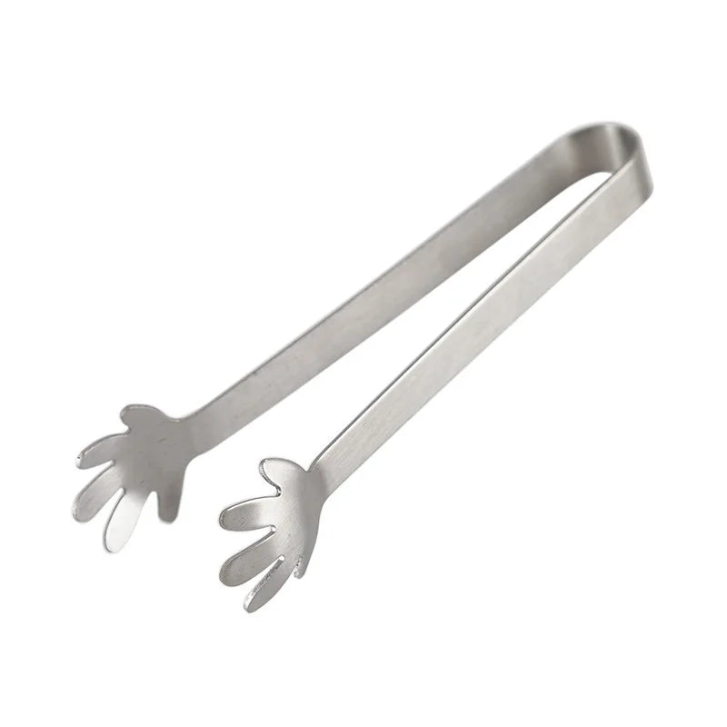 3/1pcs Stainless Steel Food Tongs Hand Palm Finger