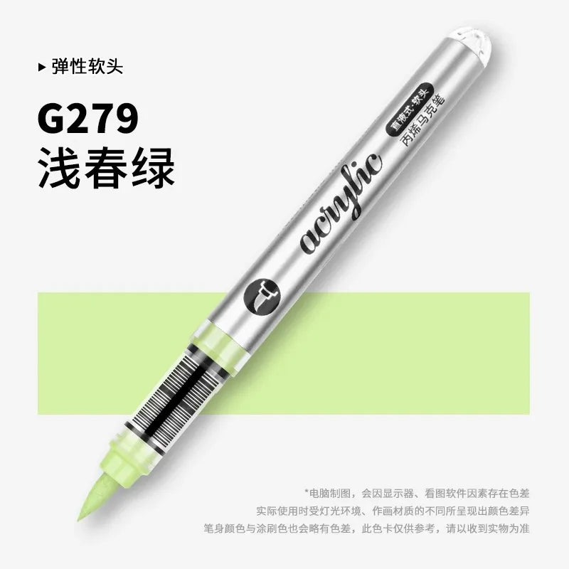 Grasp 120/1 Colors Acrylic Markers Brush Tip Paint