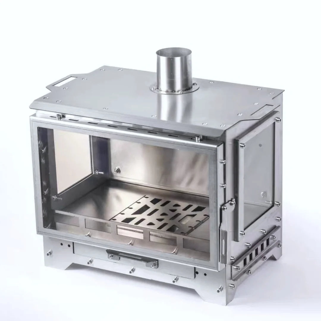 Smilodon Camping Wood Stove 430ss Smokeless Fireplace Tent