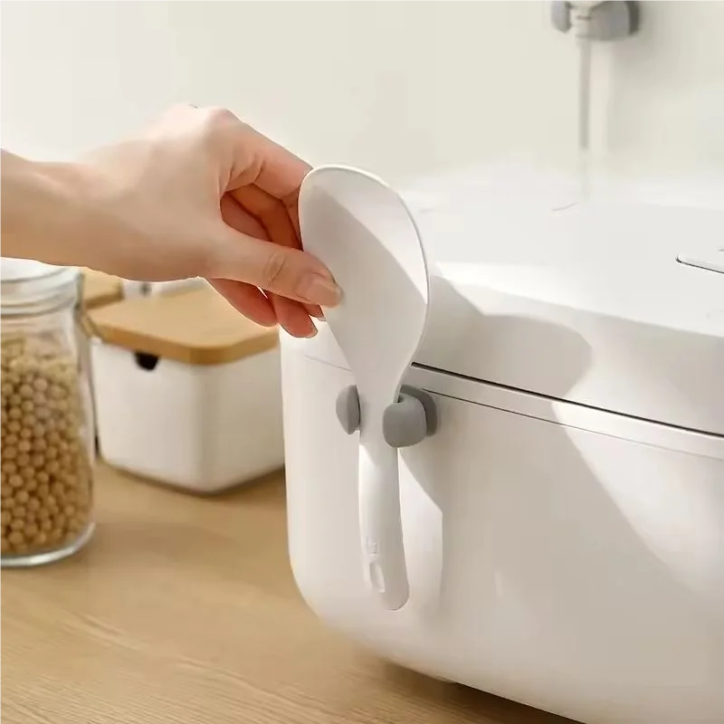 Silicone Rice Spoon Holder Heat Resistant Space Saving