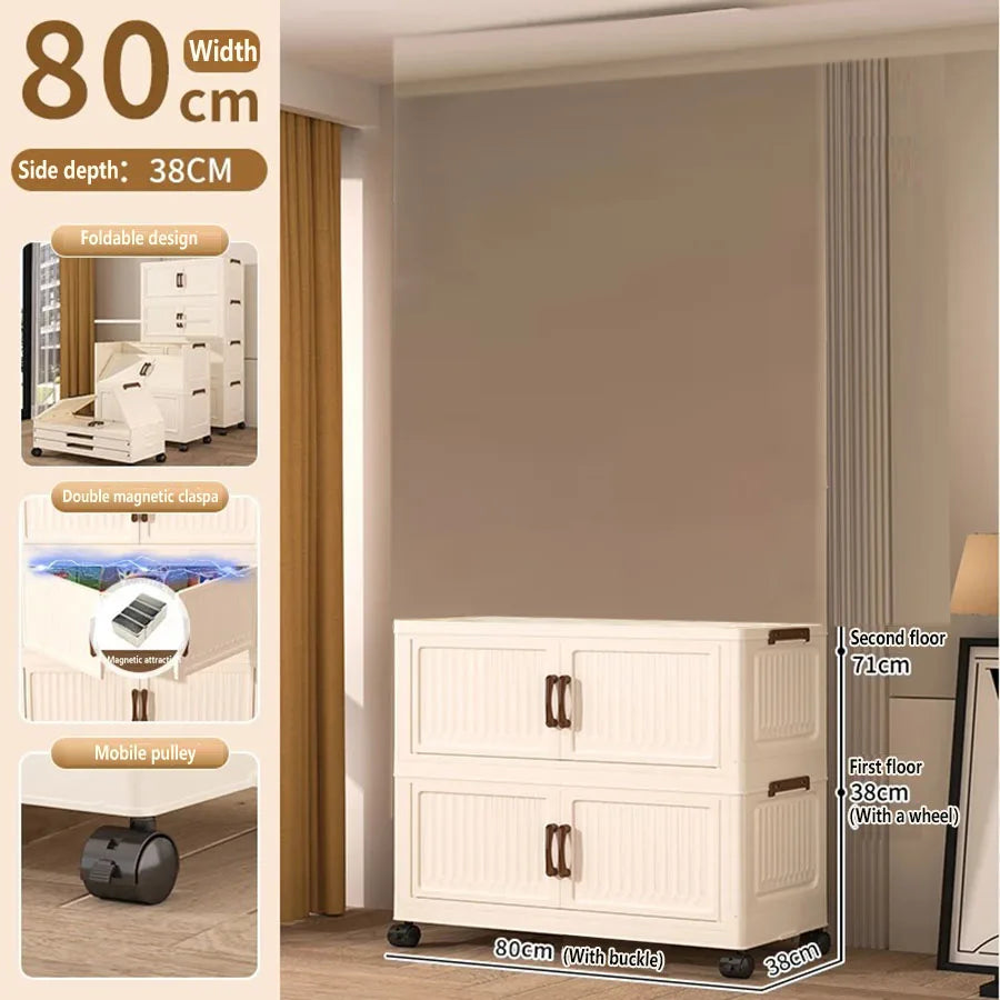 Storage Box Foldableing Cabinet Storage Cabinet Clothes Toys