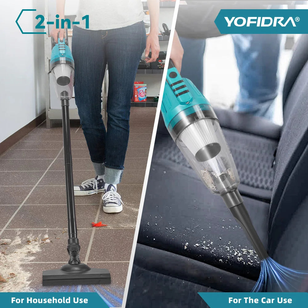 Yofidra 12kpa Electric Vacuum Cleaner Cordless 1500w Cleaner