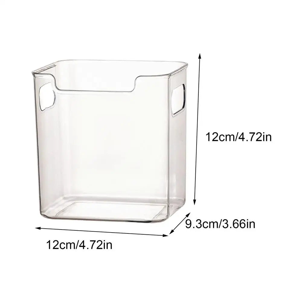 Refrigerator Bins Handles Clear Door Containers Organizer Pantry