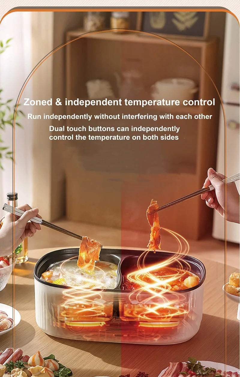 6l Double Liner Electric Pot Large Capacity Non-Stick