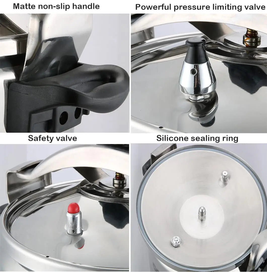 3-In-1 Safety Commercial Pressure Cooker Explosion-Proof Valve &
