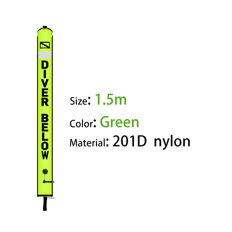 2m/1 5m/1 8m Scuba Diving Colored Buoy -
