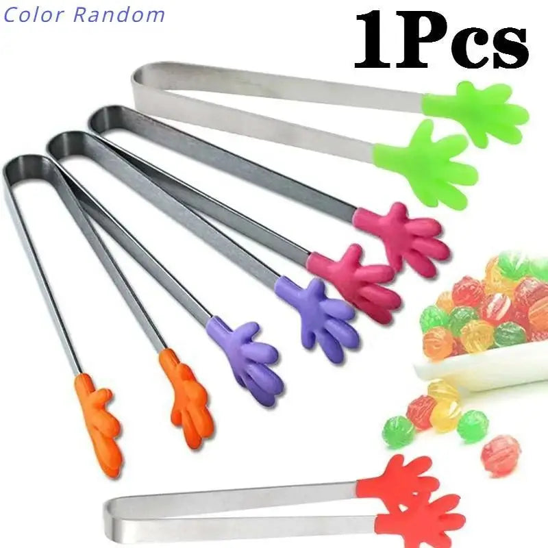 Creative Colorful Palm Stainless Steel Handle Silicone Mini
