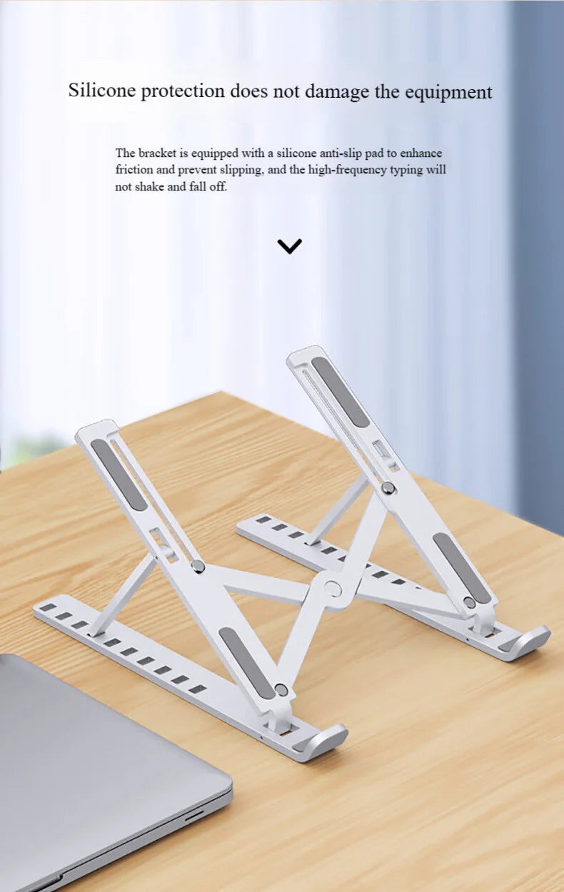 Laptop Stand Foldable Cooling Rack Height Increasing Tray