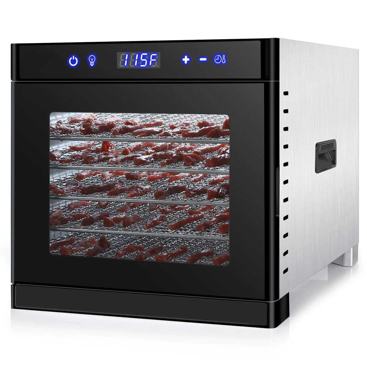 6-Layer Stainless Steel Food Dehydrator Machine Adjustable