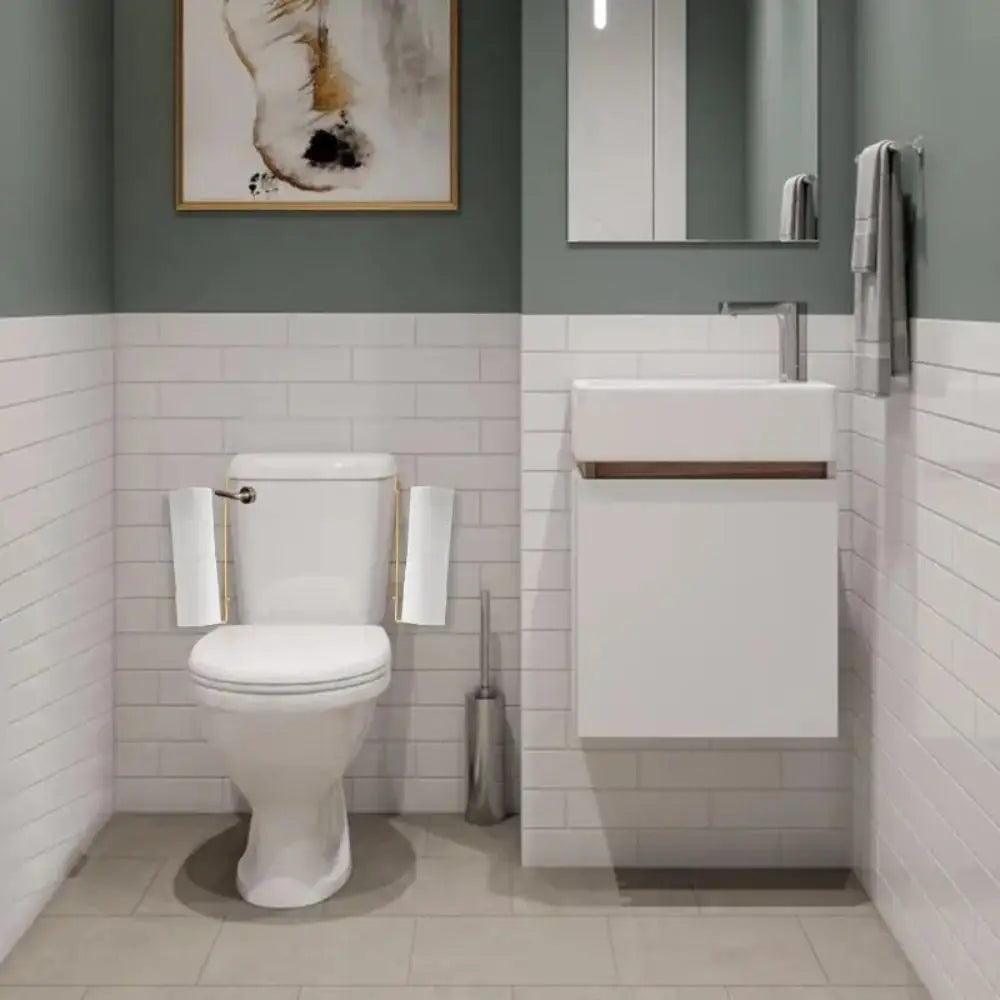 1pcs Wall Mounted Bathroom Organizer No Drill Paper