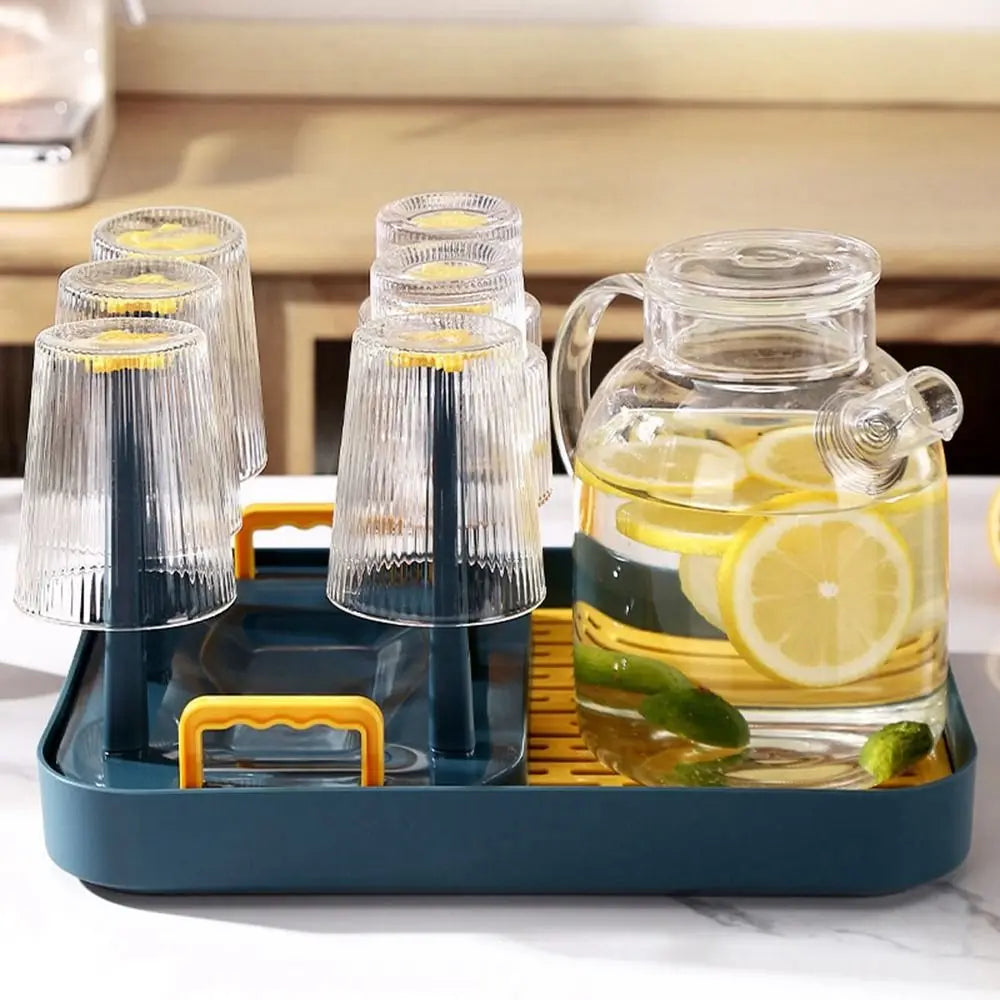 Plastic Cup Drying Rack Large Capacity Upside-Down Glass