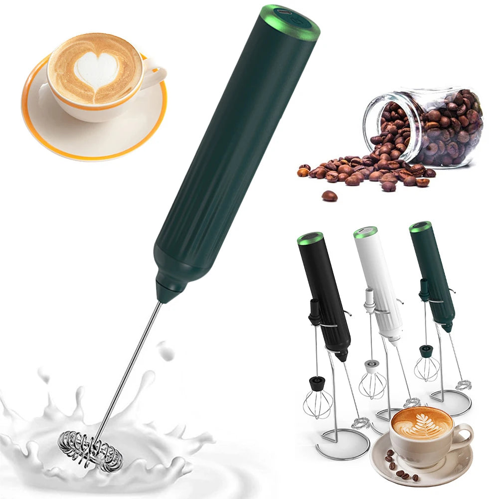 Handheld Electric Milk Frother Egg Mixer Stand Usb