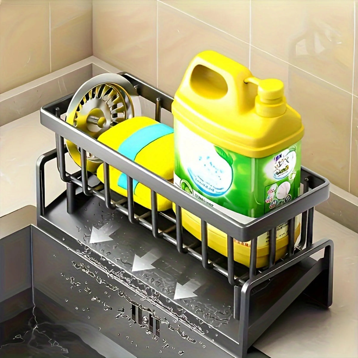 Sink Organizer Countertop Rack Sponge/Cleaning Cloth/Brush