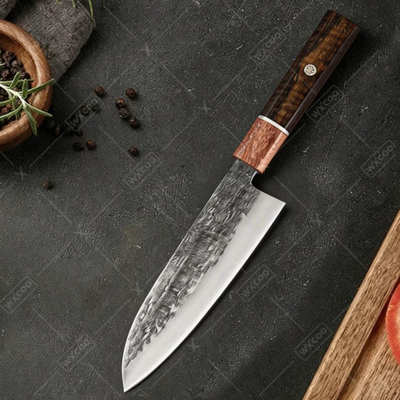 Wxcoo Hand Forged Santoku Japanese Chef Knife Meat