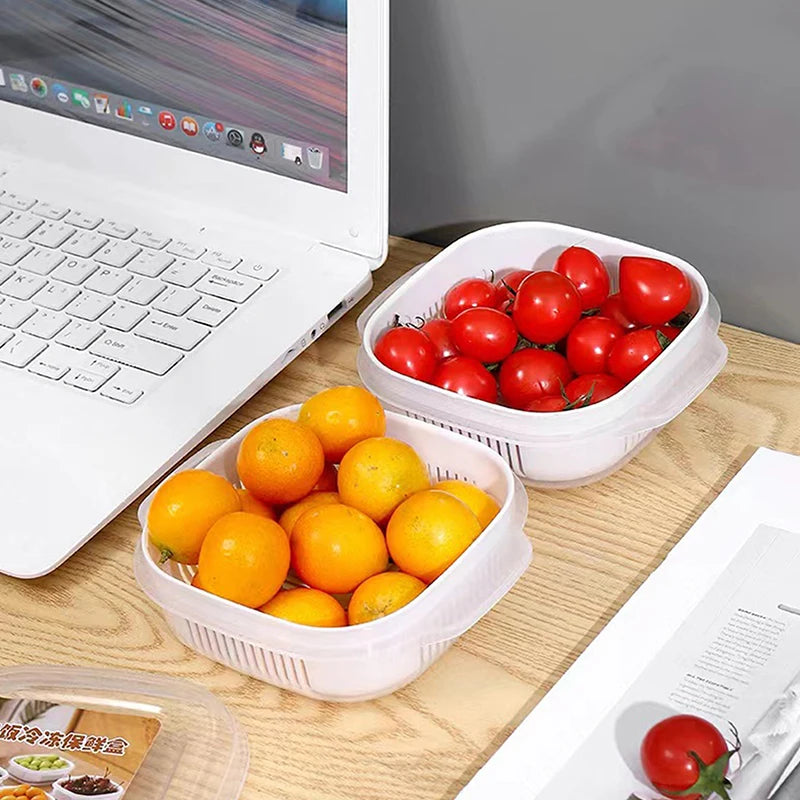Food Storage Container Rice Fruit Preservation Box Microwave