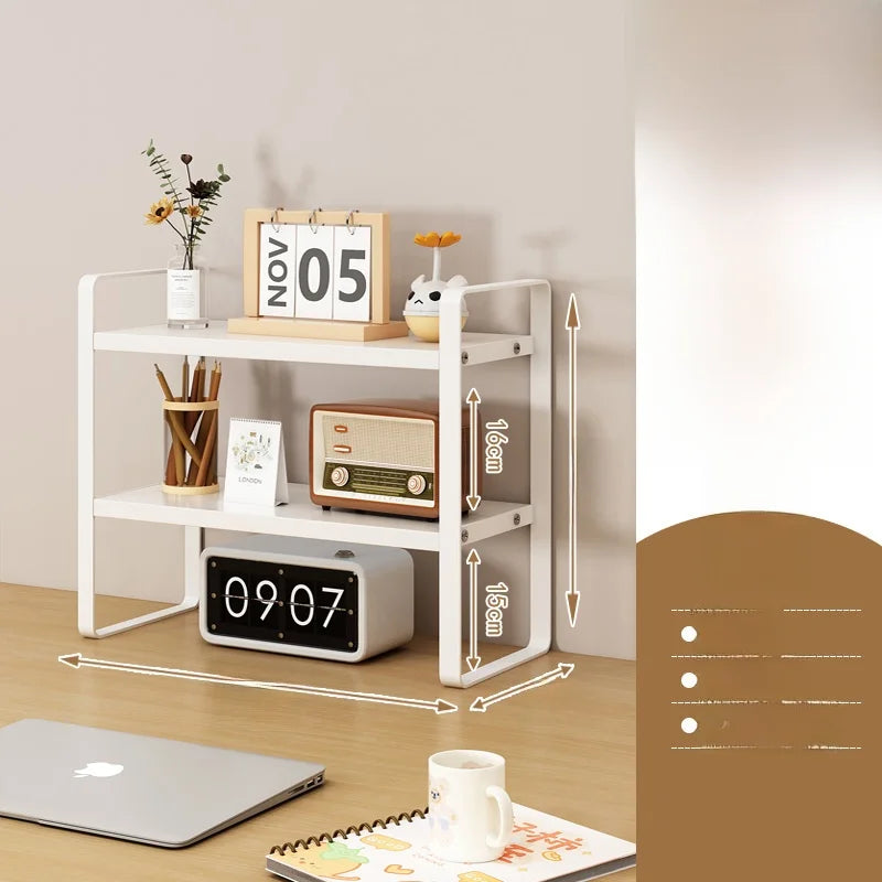 Multi-Layer Desk Organizer Rack Office Computer Table Storage