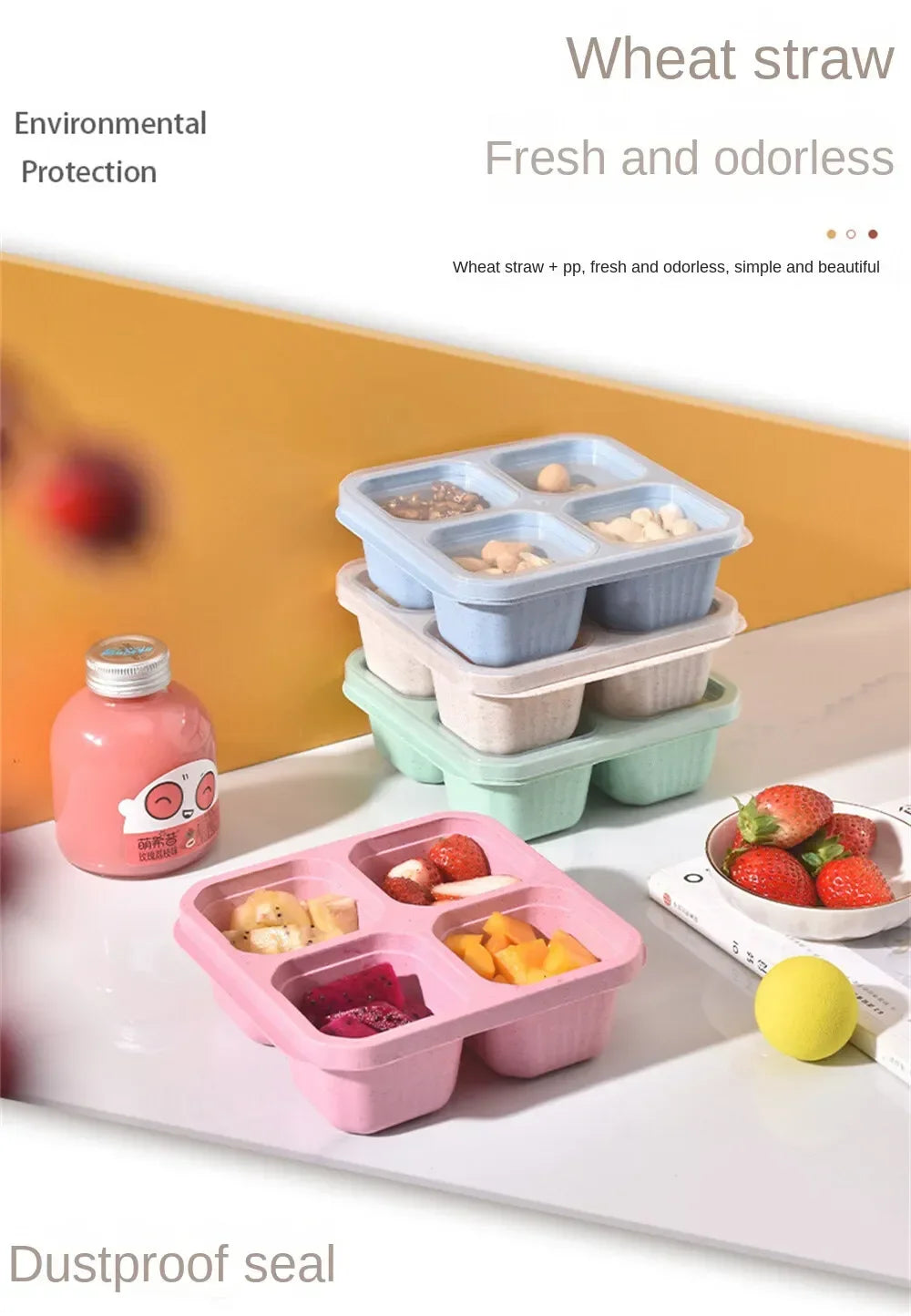 Grid Snack Containers Reusable Meal Prep Lunch Containers