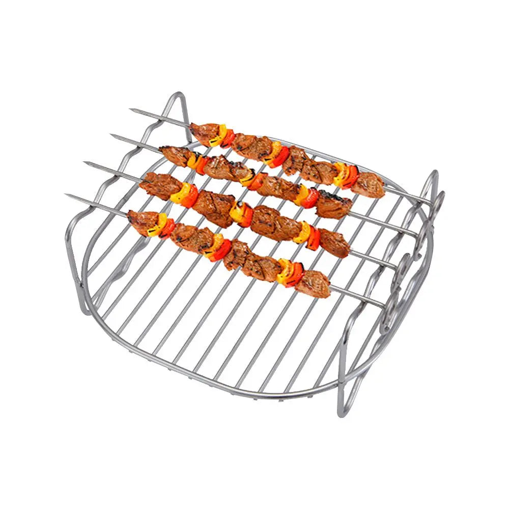Baking Tray Skewers Air Fryer Stainless Steel Holder
