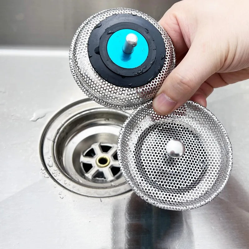 Waste Plug Sink Strainer Stainless Steel Basin Drain