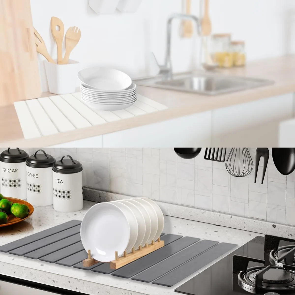Large Stone Dish Drying Mats Counter Quick Dry