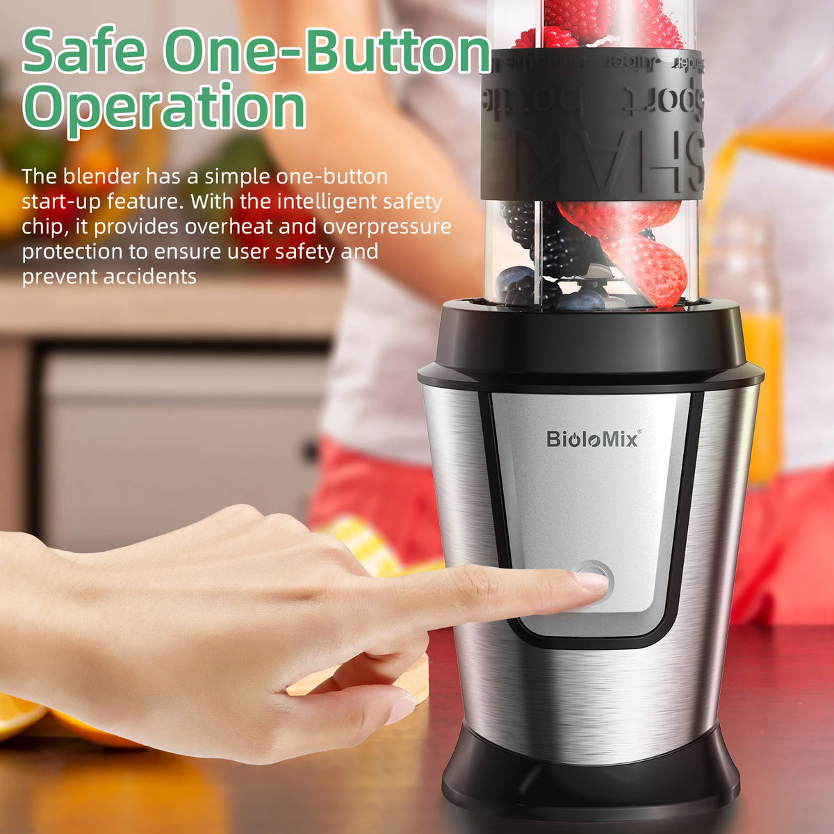 Biolomix 700w 3-In-1 Food Processor Juicer Blender Smoothie