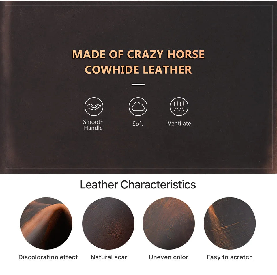 Vintage Leather Watch Box Organizer Men Travel Storage