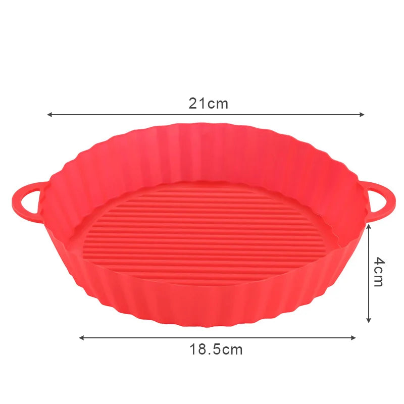 Silicone Air Fryer Liner Round Airfryer Oven Baking