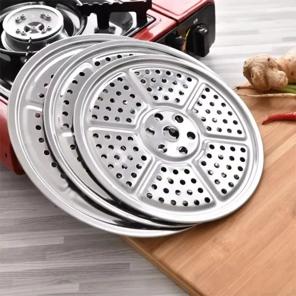 Durable Stainless Steel Steamer 16-34cm Compartment Steamed Rice