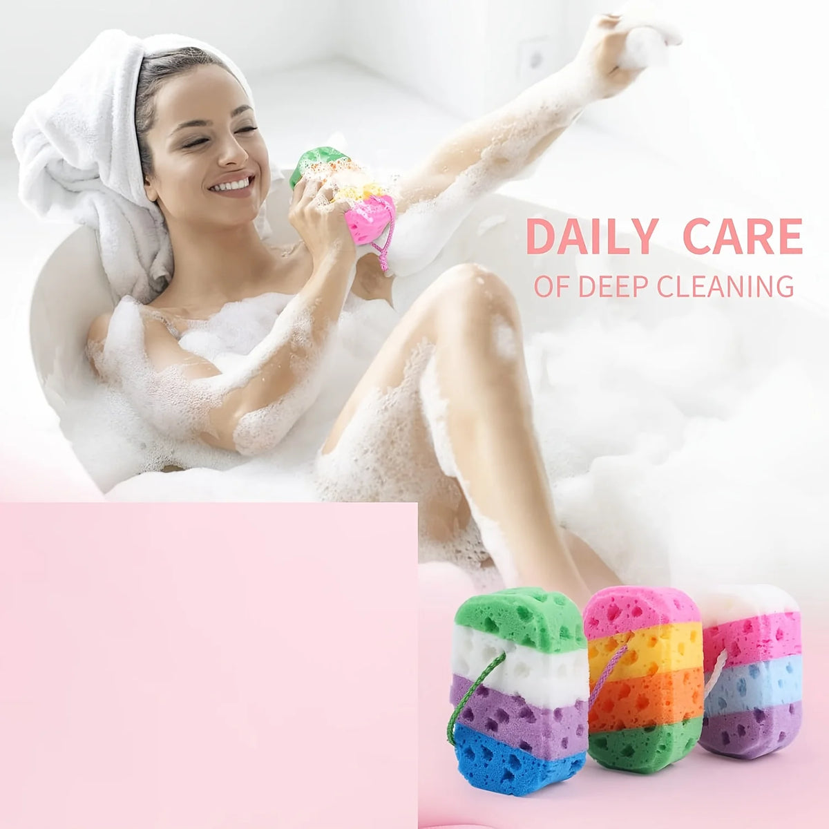 Exfoliating Bath Sponge Body Sponges Shower Loofah Soft
