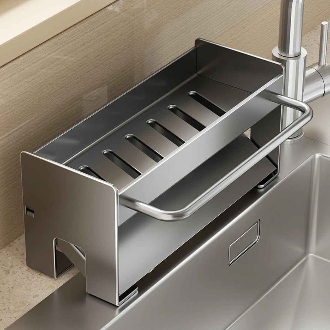 Sink Stand Sponge Holder Dish Drainer Organizers Storage
