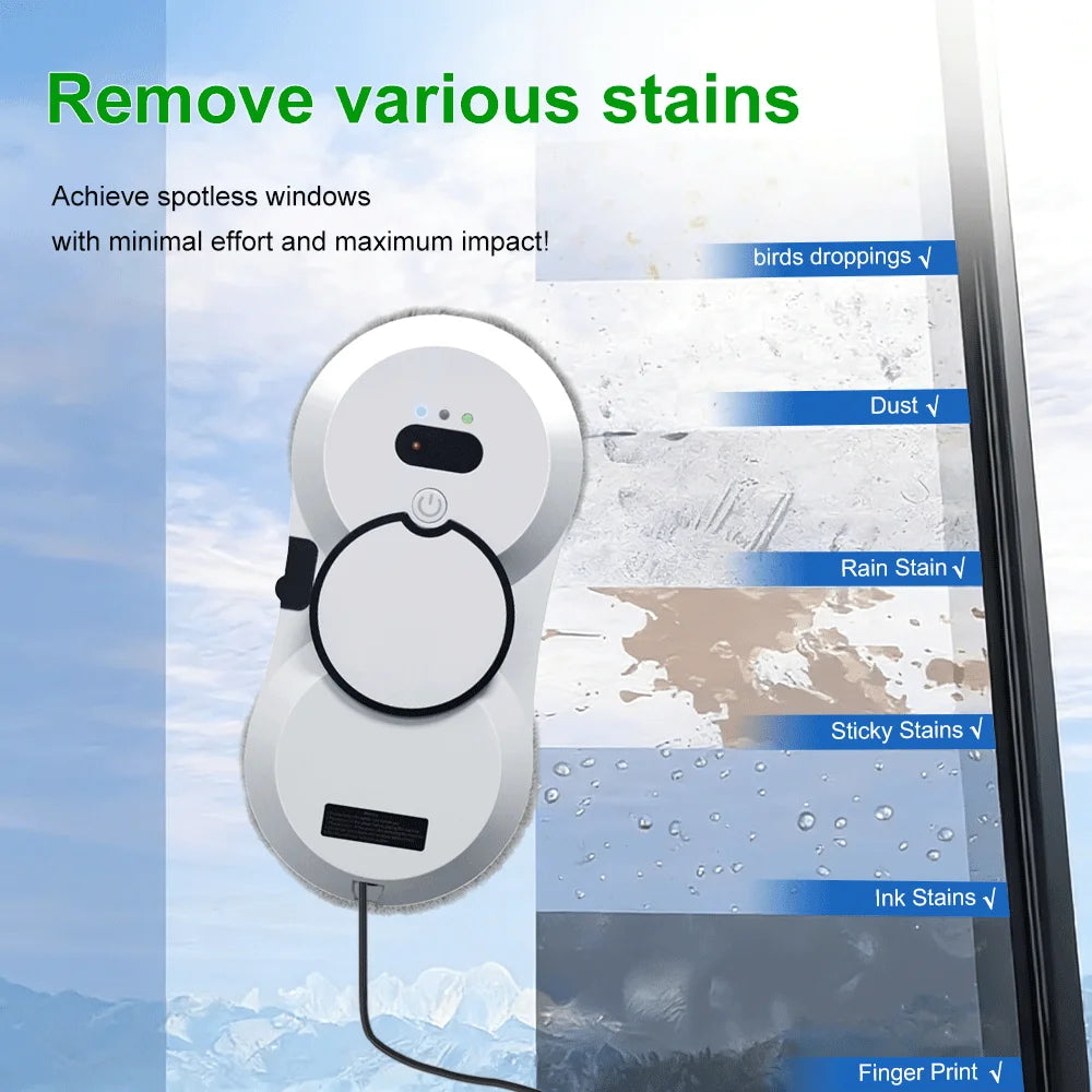 Puruikai Robot Window Cleaner 5600pa Window Cleaner Robot